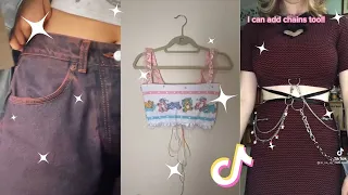 Upcycled Fashion and Thrift Flips Part 3 tiktok compilation