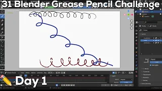 31 Days of Blender Grease Pencil Challenges - Day 1: Intro to Blender 2D