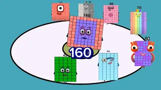 Numberblocks 100 adds value in Circle and  Pyramid Movement compilation