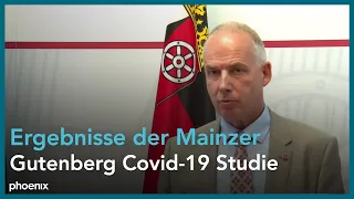 Vorstellung "Gutenberg COVID19-Studie" in Mainz