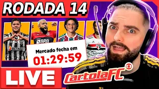 🔴 LIVE CARTOLA FC #14 RODADA | MUDEI O TIME! SEM LATERAIS?