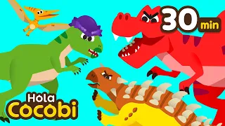 Dinosaurios de Miedo | Compilación | Canciones Infantiles | Tiranosaurio Rex y Más | Hola Cocobi