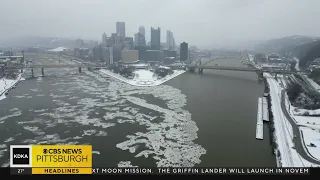 Why is there ice on the Allegheny River but not the Mon?