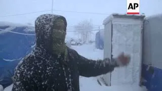 Syrian refugees endure freezing conditions