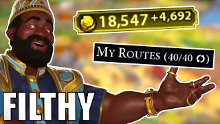 Civ 6 | I Do Nothing But Get FILTHY Rich - HUZZAH!!! – (#4 Deity Mali Civilization VI)