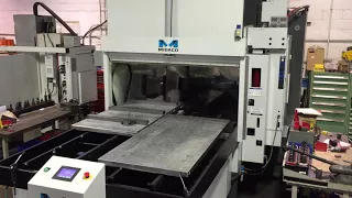 #MIDACO Automatic (A6432SD shown) #PalletChanger on Vertical #MachiningCenter for #CNC #Automation