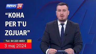 3 maj 2024 "Telefonatat e Teleshikuesve" në News24 - "Koha për t'u zgjuar" ne studio Klevin Muka