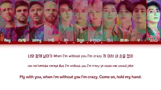 (BTS)_ AND _(COLD PLAY)__[ MY UNIVERSE ] Tiktok Preview (Color Coded lyrics)