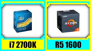 i7 2700K vs Ryzen 5 1600 | RTX 3070 Ti