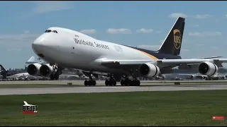 HOW CLOSE!!?? Runway entry point @flylouisville1817 with the freighters of @upsairlines #MD11and #747