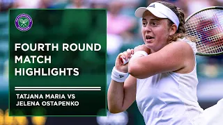 Jelena Ostapenko vs Tatjana Maria | Match Highlights | Wimbledon 2022