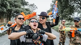Nerf Guns War : S.W.A.T Men Of SEAL TEAM Combat Eliminates Leader Black Dangerous Criminal Group