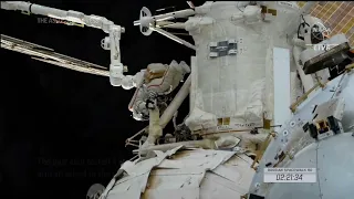 Russian cosmonauts conduct spacewalk aboard ISS