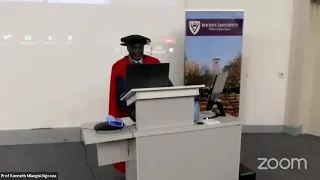 Inaugural Lecture: Prof Kenneth Mlungisi Ngcoza (BSc., BEd., MEd., PGDHE, PhD (Rhodes University)
