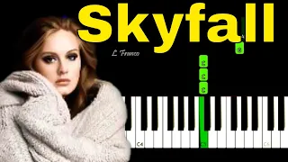 Adele  Skyfall  EASY Piano Tutorial