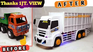 Cara modif truk plastik menjadi truk Hino 500 mbois  (TRUK PLASTIK)