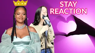 Daneliya Tuleshova Stay Reaction | Rihanna cover Live