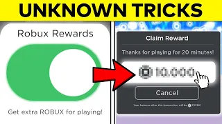 13 Unknown Free Robux Tricks... (Roblox)