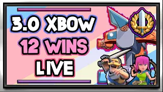 12-0 Grand Challenge With 3.0 Xbow Cycle — Clash Royale