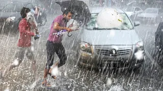 On France rained STONES from the sky! Scary Hail Storm in Châteauroux (May. 23, 2022)