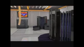 Cray 1 Computer CGI Rendering of a 1976 4 CPU Installation