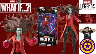 What If Marvel Legends Zombie Scarlet Witch Khonshu BAF Action Figure Review