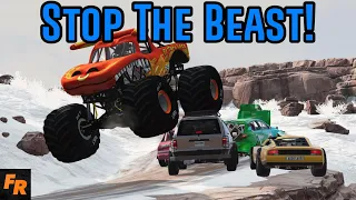 Stop The Beast - Monster Truck Edition - BeamNG Drive