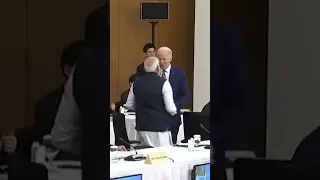 A warm meeting between PM Modi and US President Biden at Hiroshima G7 Summit