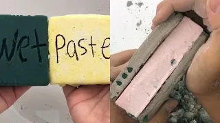 ASMR Dry vs Wet Floral Foam Crushing (No Talking)