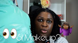 EVERYTHING'S $1?! FULL FACE OF MAKEUP FROM SHOP MISS A | This Is Black Beauty