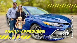 2023 Toyota Camry XLE Hybrid Family Review with Child Safety Seat Installation