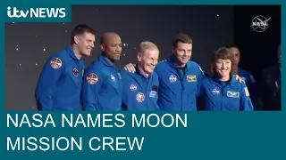 NASA's first moon crew in 50 years includes one woman and three men | ITV News