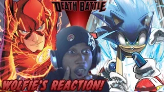 YOOO! OH MY GOD! Wolfie Reacts: One Minute Melee - Sonic vs the Flash - Werewoof Reactions