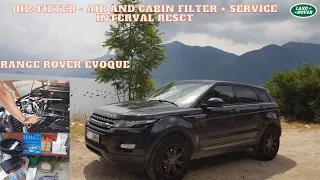 Range Rover Evoque 2.2 2015 Full Service - Oil+Filter - Air and Cabin filter [DIY][HOW TO Tutorial]