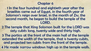 Day 101 April 11 - 1 Kings 6 - 7| English Audio Bible - Today's Bible Reading Plan for Bible Readers