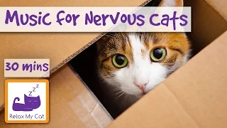 Music for Nervous Cats! Relax your Nervous or Stressed Cat with Soothing Music