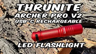 ThruNite Archer Pro V2  EDC Mini Flashlights USB-C Rechargeable