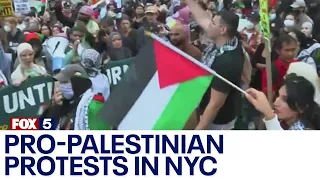 Pro-Palestinian protests in NYC