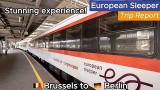Stunning Experience! Brussels to Berlin by European Sleeper in SLEEPER CAR!