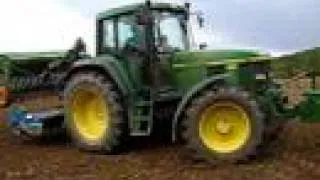 tractor john deere 6810 with rotocut and amazone(2.del)