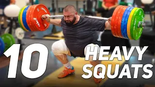 Compilation: 10 Men's Heavy Squats