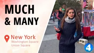 Much & Many в английском языке. Washington & Union Square. Весна в Нью Йорке