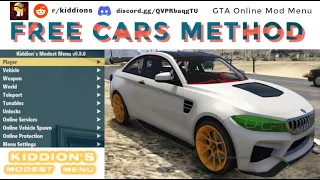 Kiddion's Mod Menu: How to spawn and save cars (Tutorial) [Save Millons in GTA Online]