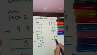 Maths subtraction tricks 😎😎#shorts #youtubeshorts