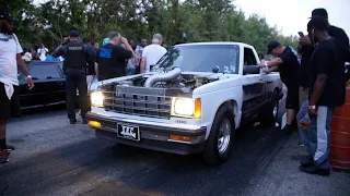 SERIOUS NITROUS AND TURBO CARS AND GETTING LOOSE AT THE FAST LIFE NO PREP DRAG RACING EVENT