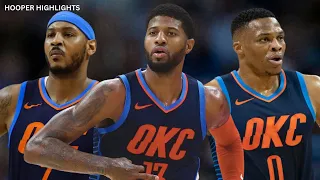 Russell Westbrook, Paul George, and Carmelo Anthony OKC Big 3 Combined For 75 Points on Christmas!🎄