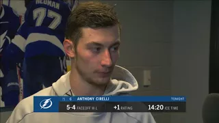 Anthony Cirelli -- Tampa Bay Lightning vs. New Jersey Devils 04/12/2018