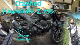 Repairing a crashed Kawasaki Z750