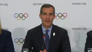 LA makes case for 2024 Olympics ahead of double hosting decision