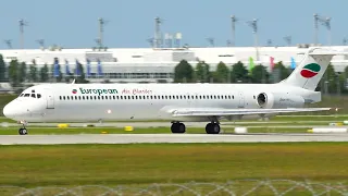 MADDOG! | European Air Charter McDonnell Douglas MD82 (LZ-LDU) Departure at Munich Airport!